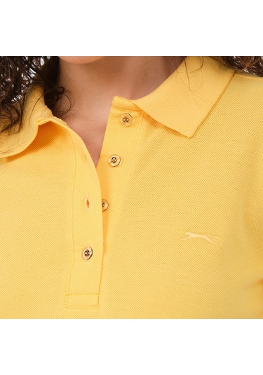 Slazenger VERA I Kadın Polo Yaka Sarı Tişört