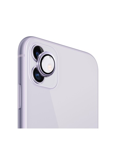 Safeus Safir Temperli Kamera Lens Koruyucu, Apple Uyumlu iPhone 11 İle Mor