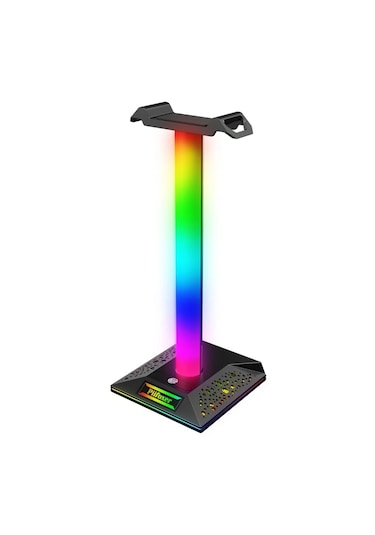 Rgb Gaming Kulaklık Standı Led Aydınlatma Usb Type-c Giriş 10renk