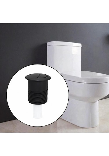 Trendooze Tuvalet Sifonlu Tank Düğmesi Çift Modern 45'e Siyah Siyah