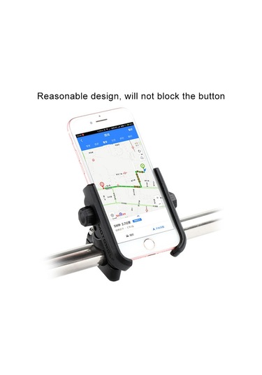 Motosiklet Gidon Alüminyum Alaşımlı Telefon Braketi, 4-6 İnç Cihaz İçin Uygun Gümüş Silver