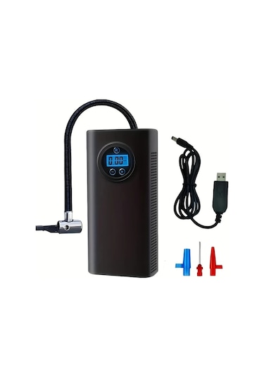 Carrier Yp-066s 3x Hızlı Kablosuz Lastik Şişirme Pompası 150psı Lcd Ekranlı Taşınabilir Hava Kompresörü Usb Şarj Araç Motosiklet Bisiklet İçin