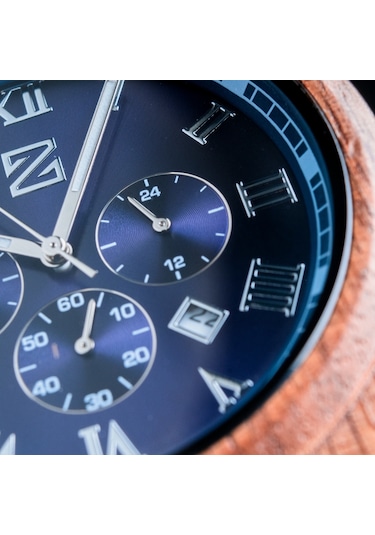 Zebrino Zbr-gr-mn Midnight Ahşap Erkek Kol Saati 41 Mm