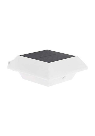 Novahub Güneş Enerjili Hareket Sensörlü 6led Duvar Lambası - 3w, Otomatik Beyaz Işık, Dış Mekan Kullanım İçin Beyaz