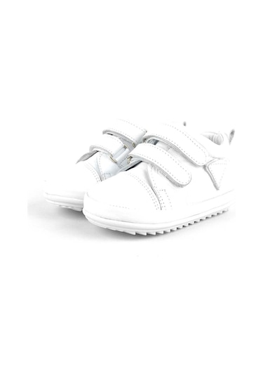 Hapshoe Rakerplus Yumuşak Hakiki Deri Beyaz Ilk Adım Bebek Ayakkabısı Beyaz