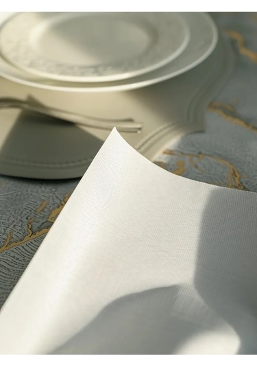 Dom Remi Masa İçin Su Geçirmez Kumaş Örtü 110x140 436635318 Bej