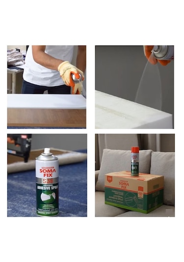 Somafix S38 Genel Amaçlı Tekstil Sünger Sprey Yapıştırıcı 500 ML