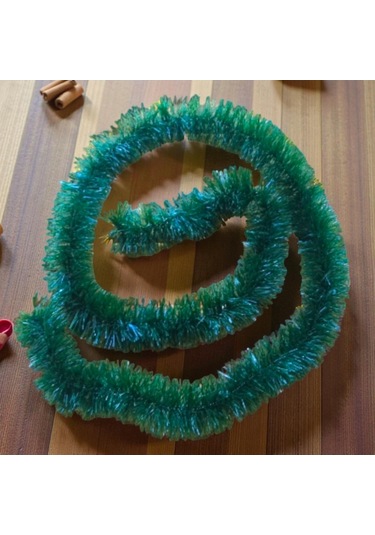 Yeşil Boyun Simi 2 Metre Yılbaşı Boyun Simi Yumuşak Yılbaşı Süslemeleri