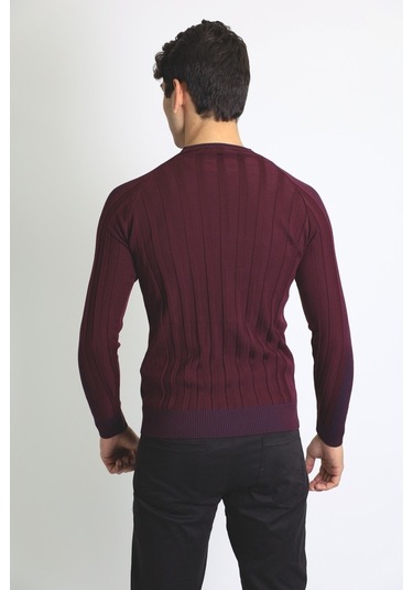Raınsnow Erkek Triko Kazak Bordo (504887889) Bordo