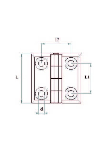 Emes Zmk6060 Burçlu Krom Menteşe 60 x 60