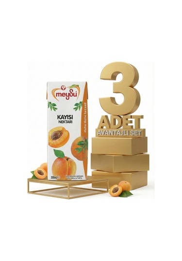 Meysu Nektar Kayısı 3x200 Ml
