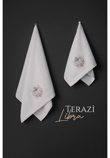 Varol %100 Microcotton Üst Kalite Havlu Seti Burç Nakışlı Terazi-standart Terazi Diğer