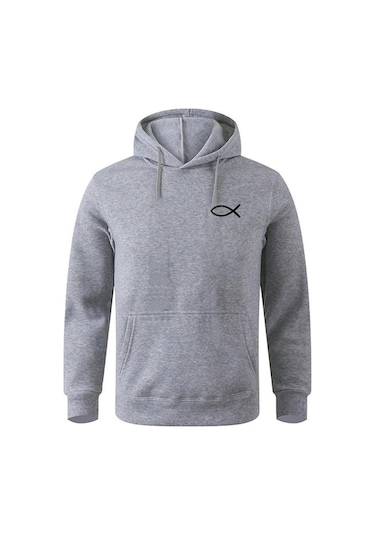 Novahub 2022 İlkbahar Kış Erkek Kazak Hıristiyan İsa Balık Kapüşonlular Yüksek Kaliteli Marka Kazak Sıcak Polar Hoody Casual Street Açık Gri - S Açık Gri Novahub 2022 İlkbahar Kış Erkek Kazak Hıristiyan İsa Balık Kapüşonlular Yüksek Kaliteli Marka Kazak Sıcak Polar Hoody Casual Street Açık Gri - S Açık Gri