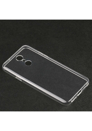 LG Uyumlu Q7 Kılıf Zore Süper Silikon Kapak Renksiz