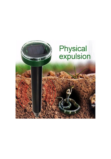 Jms Açık Güneş Sıçan Kovucu Ultrasonik Haşere Yılan Köstebek Sıçan Fare Kovucu