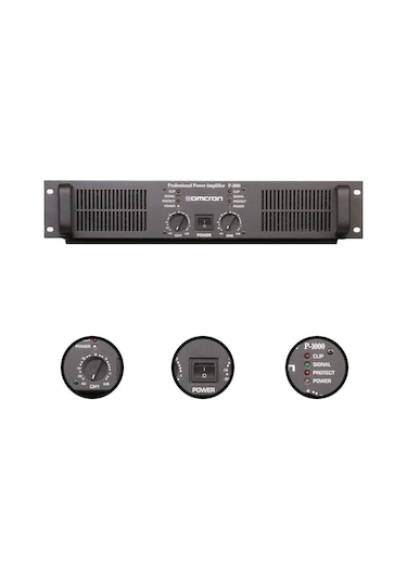 Startech Omcron P-1000 2x500w Çift Çıkışlı Stereo Power Anfi Güç Anfisi