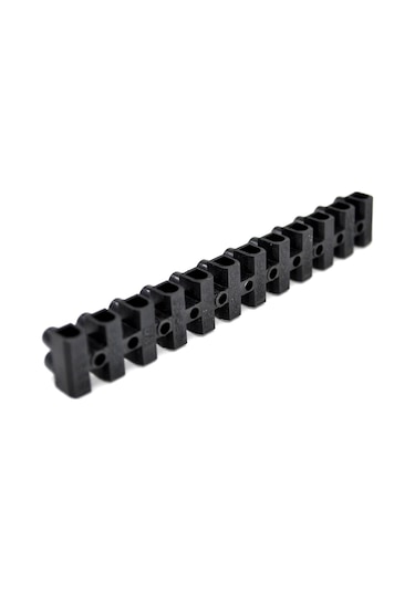 10 Adet No2 Siyah Sıra Klemens Maks. 2mm² Kabloya Kadar