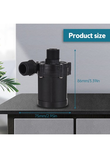 Lemestar 12v 30w Dc Sürekli Akışlı Pompası - 12m Yükseklik, 700l/h Debi, Ip68 Koruma, Seramik Eksenli, Lavabo-makyina-manzaralar İçin