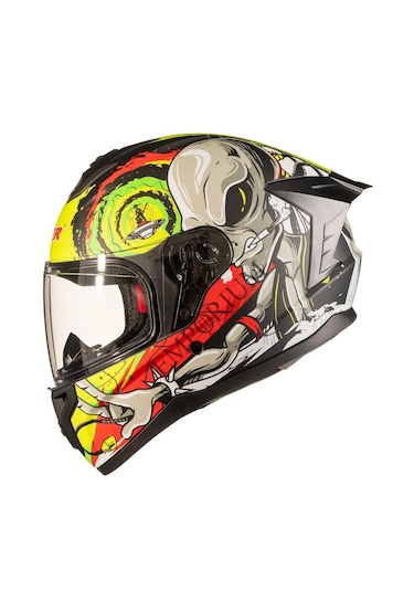 Ncr Rapid Kapalı Kask Ece Belgeli Sarı - Kırmızı