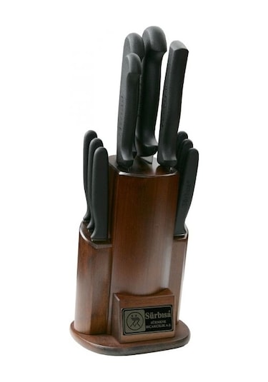 61506 - Sürmene Mutfak Bıçağı Seti - 11 Lu Set Çok Renkli