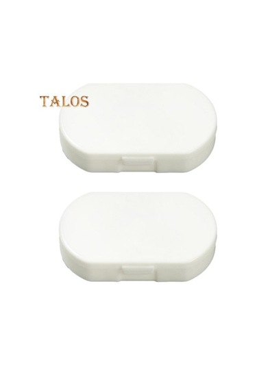 Beyaz 2 Adet Hap Kutusu Büyük Kapasiteli Yerden Tasarruf Sağlayan Gıda Sınıfı Uygun Hap Saklama Kutusu Tablet Konteyner Seyahat Aksesuarları Beyaz