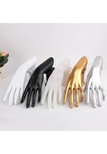 Trendooze Yüzük Tutucu Takı Siyah Raf Manken Kadın Eldiven El Ekran Bilezik Zz