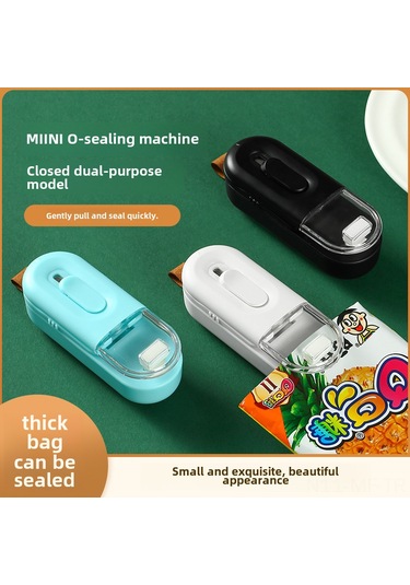 Mufunye Ev İçi Usb Şarjlı Lezzet Çantaları Ve Gıda Poşetleri İçin Pratik Mini Tıkama Ve Açma Makinesi Pembe Diğer