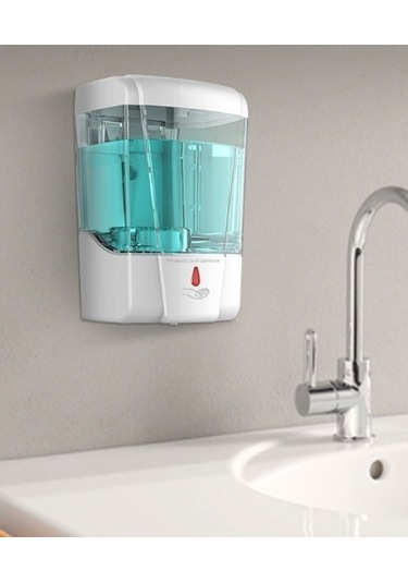 Lichen Duvara Monte Sabunluk, Sensörlü Büyük Kapasiteli Otomatik Beyaz