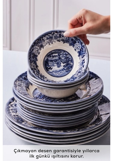 Karaca  Old Town 24 Parça 6 Kişilik Yemek Takımı