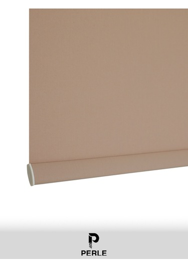 Br Perle Home Sahra Rengi Düz Mekanize Stor Perde Yüksek Kalite Metropol Serisi Sahra