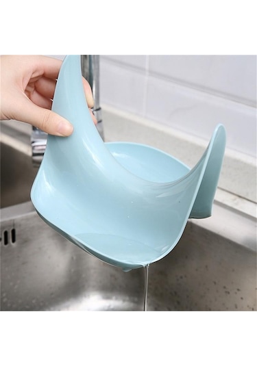 Mavi Çok Fonksiyonlu Organizatör Raf Kaşık Dinlenme Tencere Tava Kapağı Raf Standı Mutfak Tutucu Aracı Mutfak Eşyası Pot Tutucular Tava Kapağı Tutucu Mavi