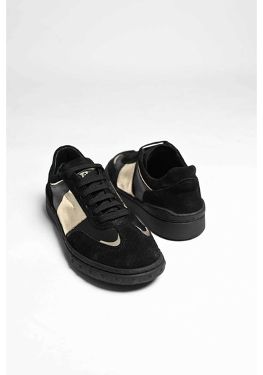 Bestello Bağcıklı Kauçuk Taban Sneaker 101-gumk-01 Kadın Ayakkabı Siyah