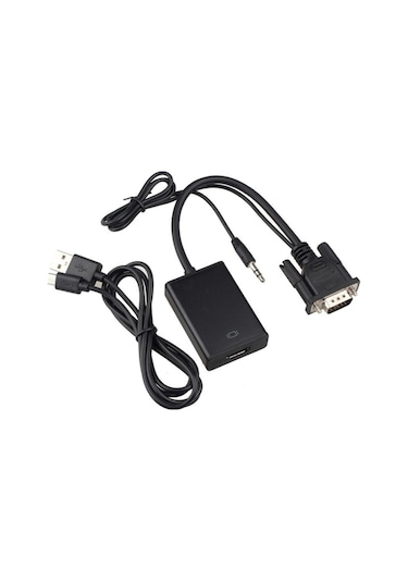 Vga To Hdmı Kablo Dönüştürücü Converter Görüntü Ve Ses Çevirici (503944470)