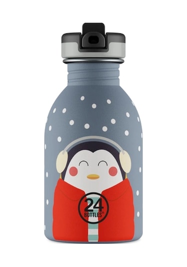 Kids Bottle Happy Penguin Paslanmaz Çelik Çocuk Su Matarası 250 Ml Renkli