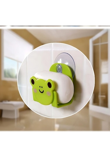 Xuweiwei Yeşil Kurbağa Şekilli Banyo Süngeri Ve Mutfak Organizatörü Yeşil