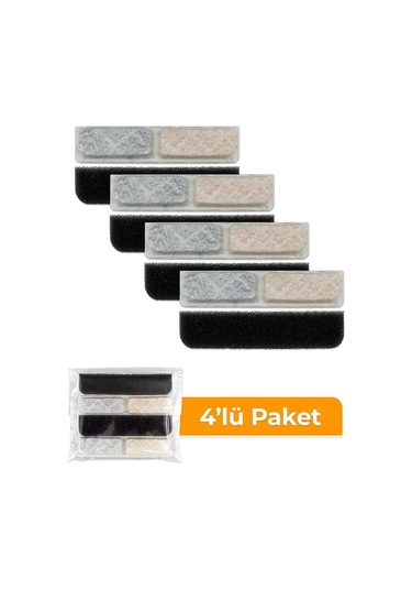 Gobypet Sensörlü Otomatik Kedi Su Sebili İle Uyumlu Yedek Filtre 4'lü Paket