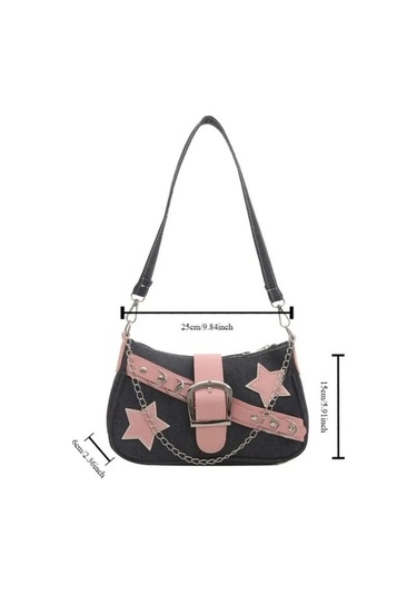 Novahub Çok Renkli Sütyen Üzeri Süt Koltuk Altı Çantası Kadın Moda Omuz Çantası Çok Renkli