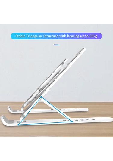 Geeroyoo Laptop Standı Ergonomik 6 Seviye Ayarli Soğutma Tabanı Boyun Ağrısı Azaltıcı Siyah Abs-alüminyum Siyah