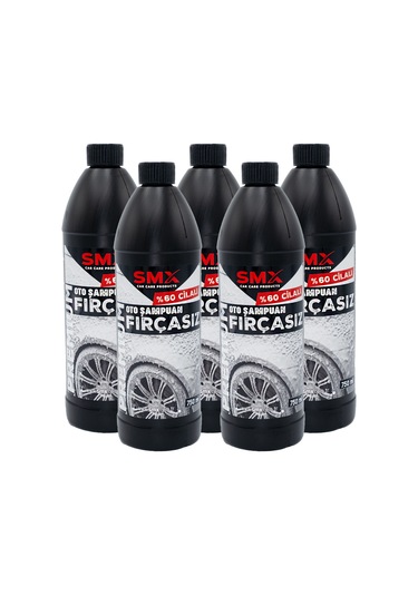 Premium %60 Cilalı Fırçasız Oto Şampuanı 750 Ml 5 Adet