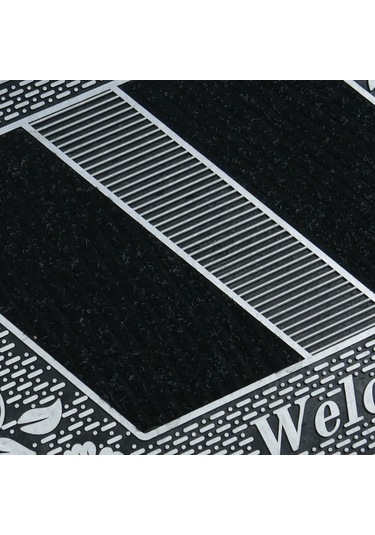 Welcome Yazılı Toz Tutma Özellikli Kauçuk Kapı Önü Paspası (507925522)