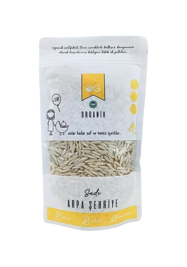 Organik Sütsüz Yumurtasız Arpa Şehriye +7ay 250gr