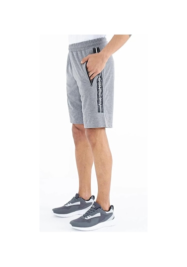 Tommy Life Clive Gri Melanj Standart Kalıp Erkek Şort - 81249 GRI MELANJ