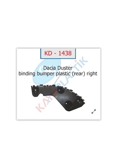 KAY-KD1438 ARKA TAMPON SAĞ ARKA SPORTU DUSTER 4×2 622200010R