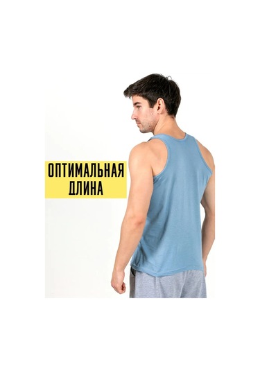 Tshrt Spor İç Çamaşırı Atlet Güreşçi 3'lü Takım 63442341 Açık Mavi