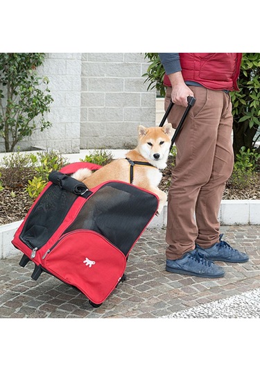 Ferplast Trolley Çekçekli Köpek Taşıma Çantası L Boy 44 x 37 x 60 CM