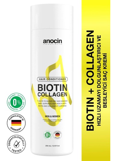 Bitkisel Sülfatsız,tuzsuz, Biotin + Collagen Saç Kremi 3x250ml