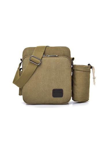 Moda Günlük Kanvas Çok Bölmeli Omuz Çantası D6663-s Haki