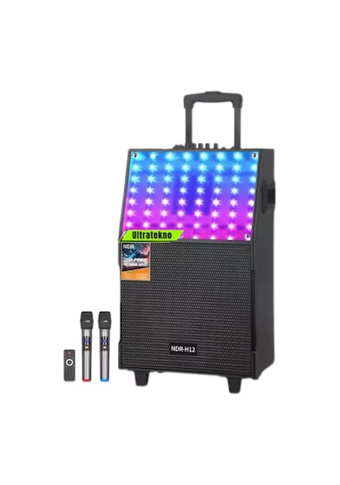 Ultratekno Ndr-h12 12 İnç 60 Watt Rgb Işıklı Karaoke Ses Sistemi