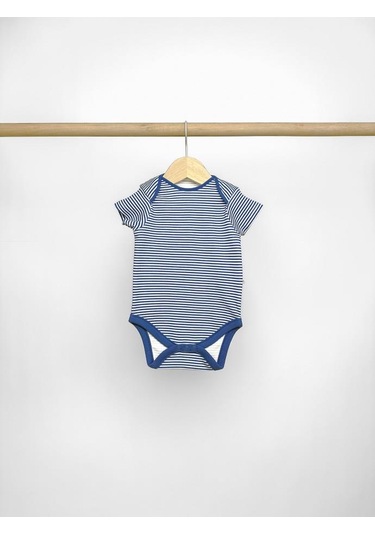 Miošše Baby Erkek Bebek Yarım Kol % 100 Pamuk 3'lü Çıtçıtlı Body & Zıbın Karışık Renk