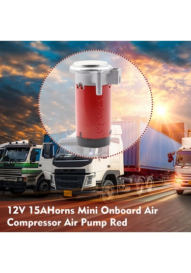 Skycity 12v Elektrikli Motosiklet/motosiklet/araba Modifikasyonu Hava Borusu Motoru - Güçlü Ses, Dayanıklı Plastik, Kırmızı